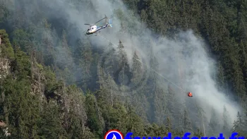 Incendie à Planay - Savoie - 5 juillet 2026 - Feux de forêts et d'espaces naturels