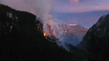 Incendie à Planay - Savoie - 5 juillet 2026 - Feux de forêts et d'espaces naturels