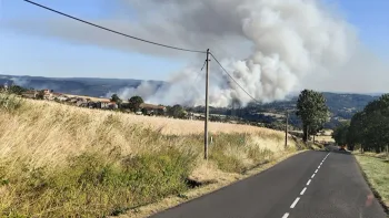 Incendie à Saint-Haon - Haute-Loire - 5 juillet 2026 - Feux de forêts et d'espaces naturels