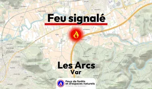 Incendie à Les Arcs (83) : le feu est éteint