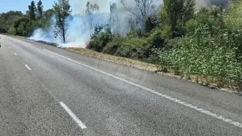 Incendie à Saint-Martin-de-Crau - Bouches-du-Rhône - 6 juillet 2026 - Feux de forêts et d'espaces naturels