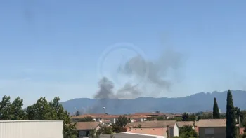 Incendie à Bourg-lès-Valence - Drôme - 6 juillet 2026 - Feux de forêts et d'espaces naturels