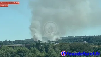 Incendie à Plourin-lès-Morlaix - Finistère - 6 juillet 2026 - Feux de forêts et d'espaces naturels