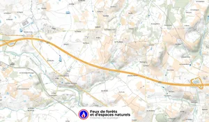 Incendie à Sarcey (69) : les pompiers interviennent