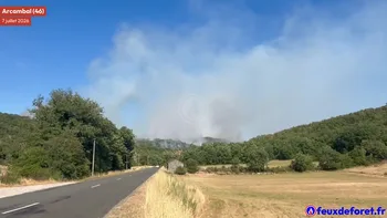 Incendie à Arcambal - Lot - 7 juillet 2026 - Feux de forêts et d'espaces naturels
