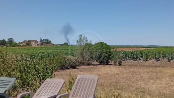 Incendie à Saint-Caprais-de-Bordeaux - Gironde - 7 juillet 2026 - Feux de forêts et d'espaces naturels