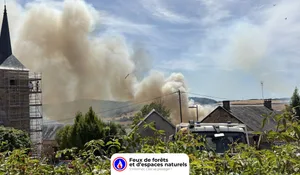 Incendie à Montigny-en-Morvan (58) : les pompiers interviennent