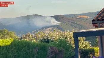 Incendie à Chanteuges - Haute-Loire - 7 juillet 2026 - Feux de forêts et d'espaces naturels