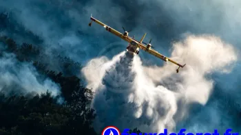 Incendie à Saint-Georges-les-Bains - Ardèche - 7 juillet 2026 - Feux de forêts et d'espaces naturels
