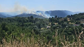 Incendie à Saint-Georges-les-Bains - Ardèche - 7 juillet 2026 - Feux de forêts et d'espaces naturels