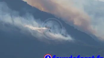 Incendie à Saint-Georges-les-Bains - Ardèche - 7 juillet 2026 - Feux de forêts et d'espaces naturels