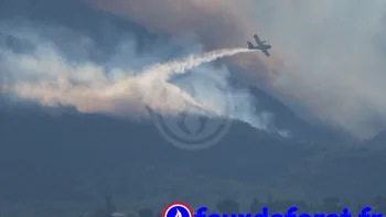 Incendie à Saint-Georges-les-Bains - Ardèche - 7 juillet 2026 - Feux de forêts et d'espaces naturels