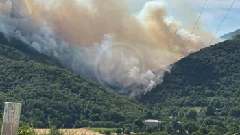 Incendie à Saint-Georges-les-Bains - Ardèche - 7 juillet 2026 - Feux de forêts et d'espaces naturels