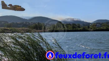 Incendie à Saint-Georges-les-Bains - Ardèche - 7 juillet 2026 - Feux de forêts et d'espaces naturels