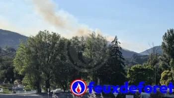Incendie à Saint-Georges-les-Bains - Ardèche - 7 juillet 2026 - Feux de forêts et d'espaces naturels