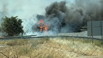 Incendie à Piolenc - Vaucluse - 8 juillet 2026 - Feux de forêts et d'espaces naturels