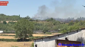 Incendie à Exireuil - Deux-Sèvres - 8 juillet 2026 - Feux de forêts et d'espaces naturels