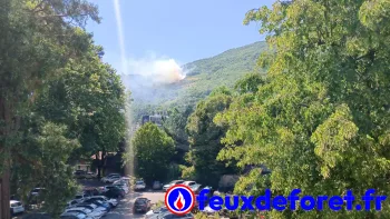 Incendie à La Tronche - Isère - 8 juillet 2026 - Feux de forêts et d'espaces naturels