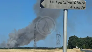 Incendie à Morthomiers - Cher - 8 juillet 2026 - Feux de forêts et d'espaces naturels