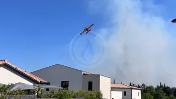 Incendie à Murviel-lès-Montpellier - Hérault - 8 juillet 2026 - Feux de forêts et d'espaces naturels