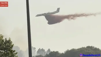 Incendie à Volx - Alpes-de-Haute-Provence - 8 juillet 2026 - Feux de forêts et d'espaces naturels