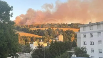 Incendie à Saint-Étienne - Loire - 8 juillet 2026 - Feux de forêts et d'espaces naturels