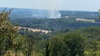 Incendie à Le Vigan-en-Quercy - Lot - 9 juillet 2026 - Feux de forêts et d'espaces naturels
