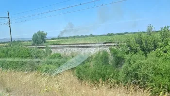 Incendie à Rivesaltes - Pyrénées-Orientales - 9 juillet 2026 - Feux de forêts et d'espaces naturels
