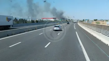 Incendie à Rivesaltes - Pyrénées-Orientales - 9 juillet 2026 - Feux de forêts et d'espaces naturels