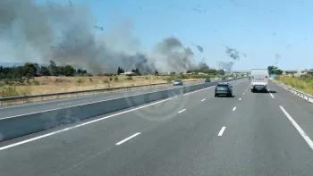 Incendie à Rivesaltes - Pyrénées-Orientales - 9 juillet 2026 - Feux de forêts et d'espaces naturels