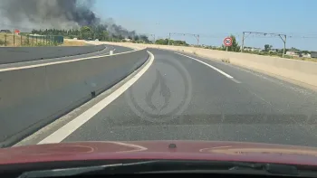 Incendie à Rivesaltes - Pyrénées-Orientales - 9 juillet 2026 - Feux de forêts et d'espaces naturels