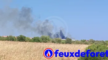 Incendie à Rivesaltes - Pyrénées-Orientales - 9 juillet 2026 - Feux de forêts et d'espaces naturels