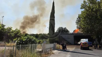 Incendie à Nîmes - Gard - 9 juillet 2026 - Feux de forêts et d'espaces naturels