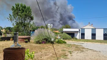 Incendie à La Plaine-sur-Mer - Loire-Atlantique - 10 juillet 2026 - Feux de forêts et d'espaces naturels