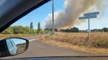Incendie à La Plaine-sur-Mer - Loire-Atlantique - 10 juillet 2026 - Feux de forêts et d'espaces naturels