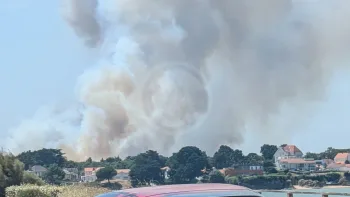 Incendie à La Plaine-sur-Mer - Loire-Atlantique - 10 juillet 2026 - Feux de forêts et d'espaces naturels