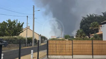 Incendie à La Plaine-sur-Mer - Loire-Atlantique - 10 juillet 2026 - Feux de forêts et d'espaces naturels
