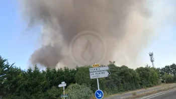 Incendie à La Plaine-sur-Mer - Loire-Atlantique - 10 juillet 2026 - Feux de forêts et d'espaces naturels
