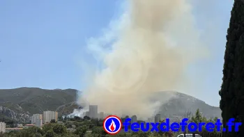 Incendie à Marseille - Bouches-du-Rhône - 10 juillet 2026 - Feux de forêts et d'espaces naturels