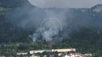 Incendie à Oyonnax - Ain - 10 juillet 2026 - Feux de forêts et d'espaces naturels