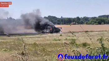 Incendie à Hanches - Eure-et-Loir - 10 juillet 2026 - Feux de forêts et d'espaces naturels