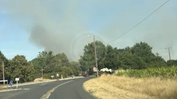 Incendie à Haute-Goulaine - Loire-Atlantique - 10 juillet 2026 - Feux de forêts et d'espaces naturels