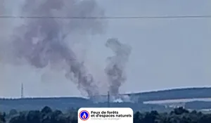 Incendie à La Chapelotte (18) : les pompiers interviennent
