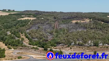 Incendie à Cieurac - Lot - 11 juillet 2026 - Feux de forêts et d'espaces naturels