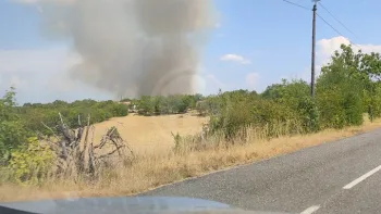 Incendie à Cieurac - Lot - 11 juillet 2026 - Feux de forêts et d'espaces naturels