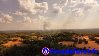 Incendie à Cieurac - Lot - 11 juillet 2026 - Feux de forêts et d'espaces naturels