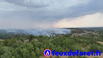 Incendie à Cieurac - Lot - 11 juillet 2026 - Feux de forêts et d'espaces naturels