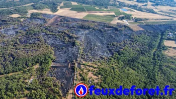 Incendie à Cieurac - Lot - 11 juillet 2026 - Feux de forêts et d'espaces naturels