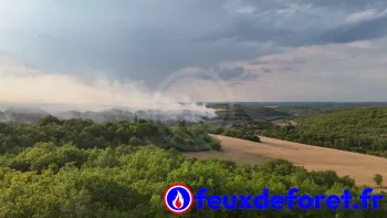 Incendie à Cieurac - Lot - 11 juillet 2026 - Feux de forêts et d'espaces naturels