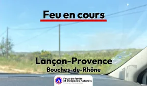 Incendie à Lançon-Provence (13) : le feu est éteint